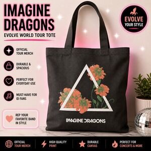Imagine Dragons 2018‎ Evolve Tour Tote Bag Graphic Merch
